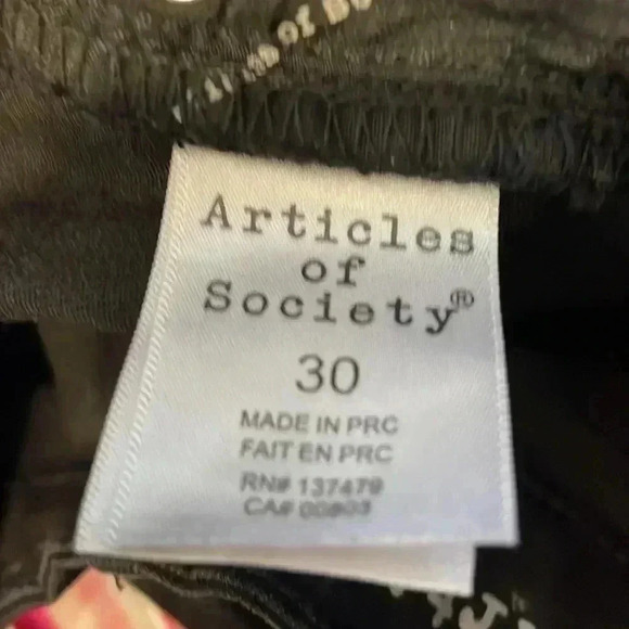 ARTICLES OF SOCIETY Women’s Black Jeans - Picture 10 of 10